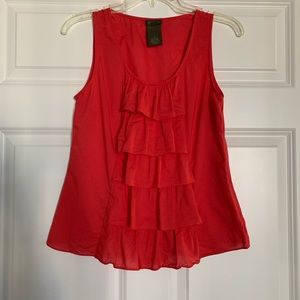 Anthropologie Fei Tiered Sleeveless Blouse